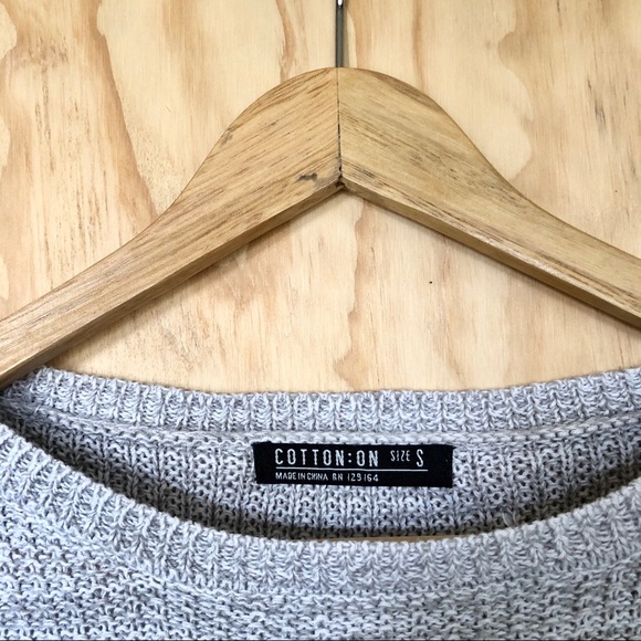 Cotton On • Grey Knit Sweater - Picture 3 of 3